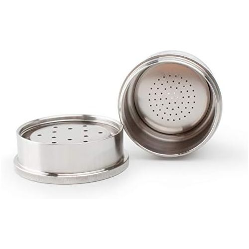  stainless steel refillable capsule compatible with illy coffee maker machine filter