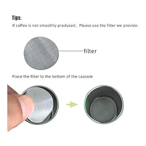 coffee capsule fit for illy coffee machine maker stainless steel capsule pod reusable filters X Y type and PP tamper