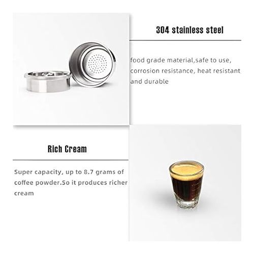  coffee capsule fit for illy coffee machine maker stainless steel capsule pod reusable filters X Y type and PP tamper