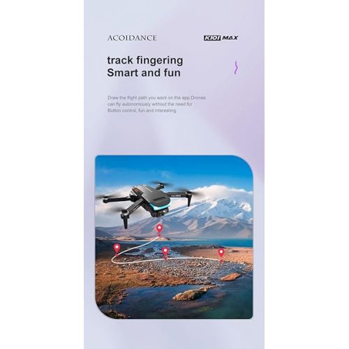  Ultra-light foldable drone aircraft, 3-axis gimbal with 4K camera, Selfie, HD video transmission, 18 minutes flight time, optical flow positioning, three-way obstacle avoidance aerial camera, ESC (2 Battery Version, Grey)