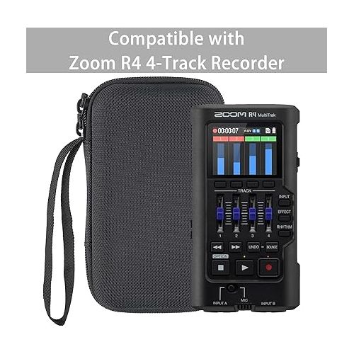  co2CREA Hard Case Compatible with Zoom R4 MultiTrak handheld 4-Track Recorder, Case Only