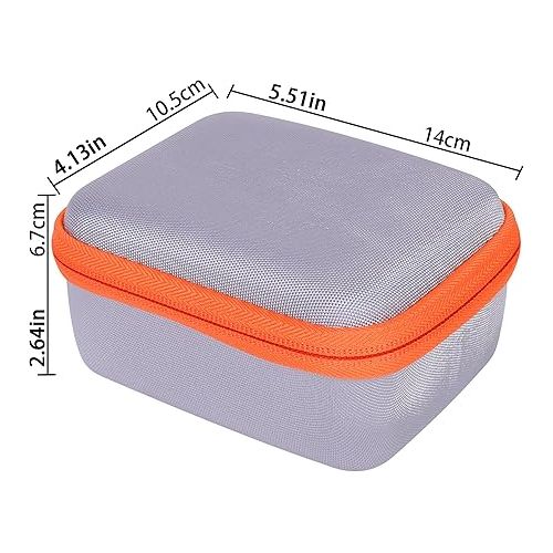  co2CREA Hard Case Compatible with Bushnell Golf Wingman Mini GPS Speaker (White/Orange)