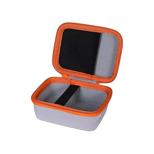  co2CREA Hard Case Compatible with Bushnell Golf Wingman Mini GPS Speaker (White/Orange)