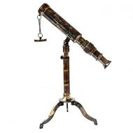 Nautical Telescope W. Ottway London 1915 Vintage Stand Brass Antique Telescope with Brass Extendable Tripod Home & Office Decor