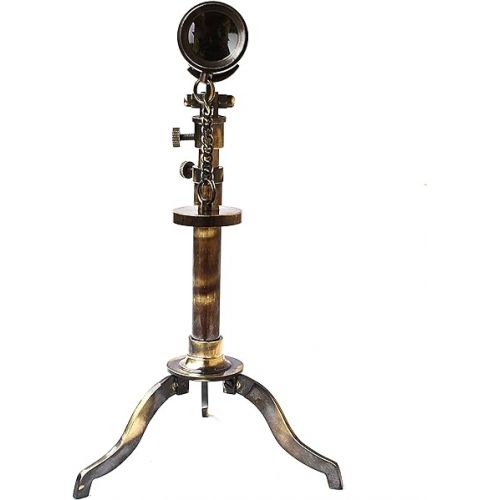  Nautical Telescope W. Ottway London 1915 Vintage Stand Brass Antique Telescope with Brass Extendable Tripod Home & Office Decor