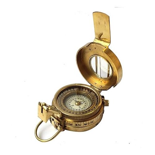  Marine Brass Compass Handmade Vintage Pocket Antique Maritime Sailor