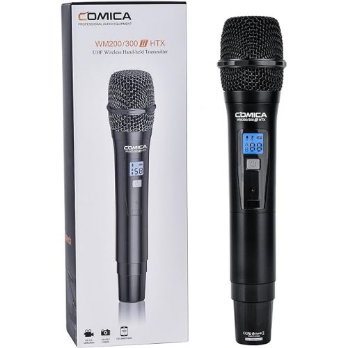  comica CVM-WM200/300II HTX UHF 96-Channel Single Wireless Handheld Transmitter for WM200IIA WM300IIA Lavalier Microphone System