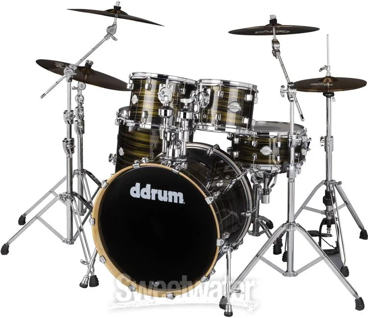  ddrum Dominion Birch 5-piece Shell Pack - Brushed Olive Metallic