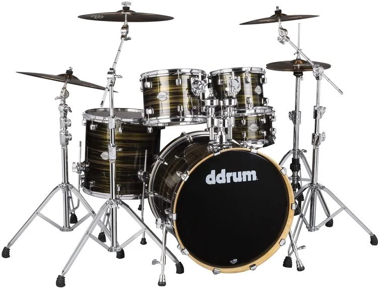  ddrum Dominion Birch 5-piece Shell Pack - Brushed Olive Metallic