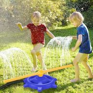 deAO Water Sprinklers for Kids Sprinklers for Yard Outdoor Activities Sprays Toy Outside Garden Lawn Water Toys for Boys Girls Outdoor Activities Backyard Games