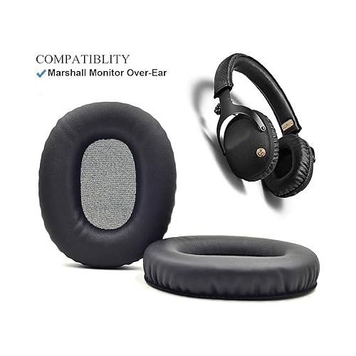  Monitor Earpads defean Replacement Ear Pads Ear Cushion Pillow Cover Compatible with Marshall Monitor Over-Ear Stereo Headphones