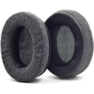 Upgrade Ear Pads Replacement Gray Flannel Memory Foam Compatible with Audio-Technica M40X M50 M50X MSR7 / Fostex T50RP / MDR 7506 / Hyperx Cloud Alpha hyperx Cloud Headset