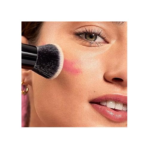  e.l.f. Camo Liquid Blush Brush, Angled Blush Brush Ideal For Applying & Blending Colors On Cheeks, Soft, Dense Bristles, Vegan & Cruelty-free