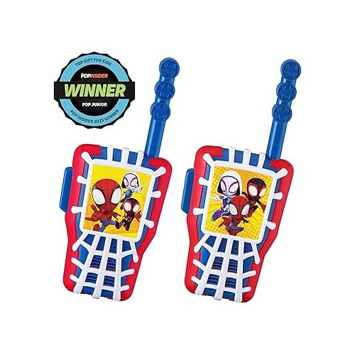  eKids Spidey and His Amazing Friends Toy Walkie Talkies for Kids, Indoor and Outdoor Toys for Kids and Fans of Spiderman Toys for Boys