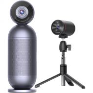 eMeet Meeting Capsule Pro 4K 360° Video Conference Camera and Full HD Satellite Webcam Kit