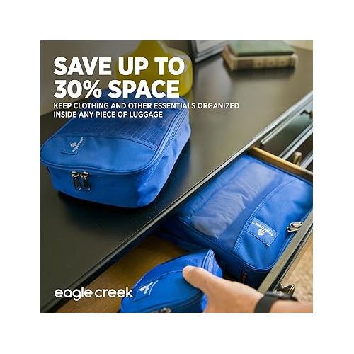  Eagle Creek Pack-It Original Packing Cubes for Travel Set - Durable, Ultra-Lightweight Suitcase Organizer Bags with 2-Way Zippers & Grab Handles