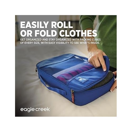  Eagle Creek Pack-It Original Packing Cubes for Travel Set - Durable, Ultra-Lightweight Suitcase Organizer Bags with 2-Way Zippers & Grab Handles