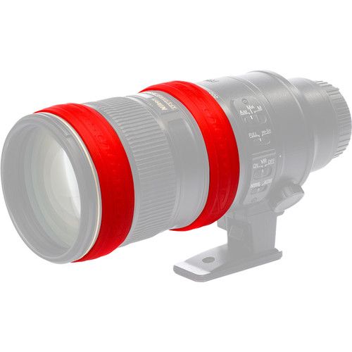  easyCover Lens Rings (2-Pack, Red)