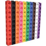 edxeducation Math Cubes - Set of 100 - Math Manipulatives - Classroom Learning Supplies, Homeschool Supplies, Preschool Learning, Counting Toys, Linking Cubes, Math Linking Cubes