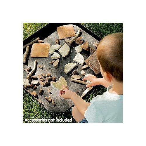  edxeducation Fun2 Play Tray - Infinite Black - Mini Tuff Tray for Kids - Ages 18m+ - Portable Sensory Play for Toddlers