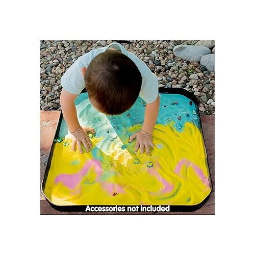  edxeducation Fun2 Play Tray - Infinite Black - Mini Tuff Tray for Kids - Ages 18m+ - Portable Sensory Play for Toddlers