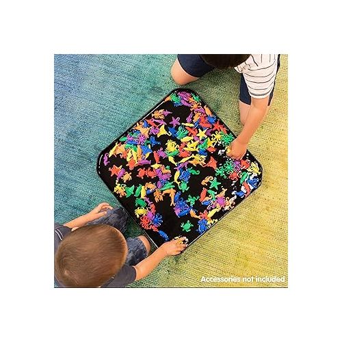  edxeducation Fun2 Play Tray - Infinite Black - Mini Tuff Tray for Kids - Ages 18m+ - Portable Sensory Play for Toddlers