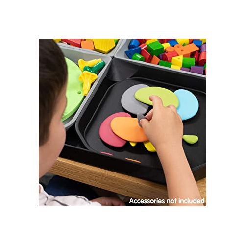  edxeducation Fun2 Play Tray - Infinite Black - Mini Tuff Tray for Kids - Ages 18m+ - Portable Sensory Play for Toddlers