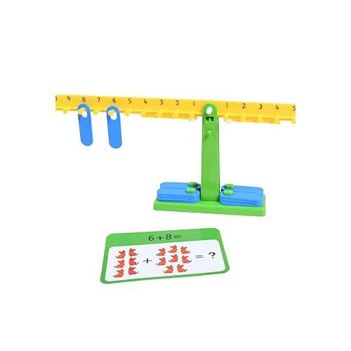  edxeducation-25897 Number Balance Activity Set - Math Balance - Counting Toy - Learn Addition, Subtraction and Multiplication,pack of 41