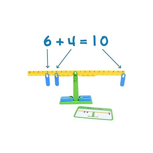  edxeducation-25897 Number Balance Activity Set - Math Balance - Counting Toy - Learn Addition, Subtraction and Multiplication,pack of 41