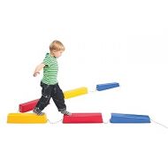 edxeducation Step-a-Logs - Supplies for Physical Play - Indoor and Outdoor - Exercise and Gross Motor Skills - Stackable - Build Coordination