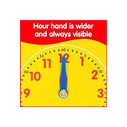  Learning ADVANTAGE-25615 edx Education Write-On/Wipe-Off Clock Dials - Set of 5