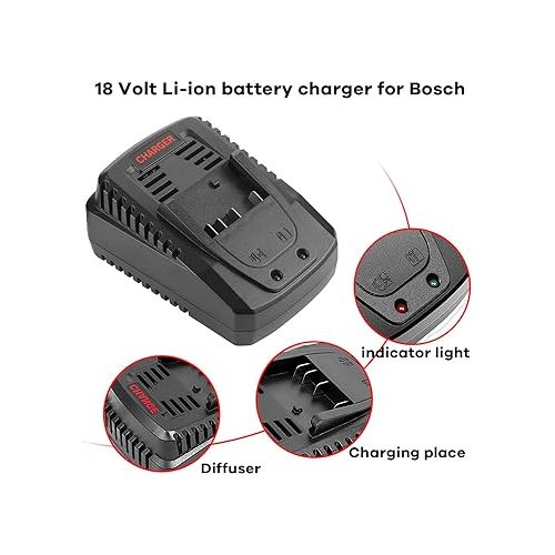  BC660 18V Charger for Bosch 14.4V-18V Lithium Battery BAT619G BAT619 BAT609G BAT609 BAT618 BAT618G BAT610G BAT614 for Bosch 18V Battery