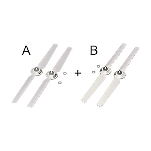  2 Pairs Propeller Rotor Blade Sets A and B for YUNEEC Typhoon G Q500 Q500+ Q500 4k RC Quadcopter Drone - White