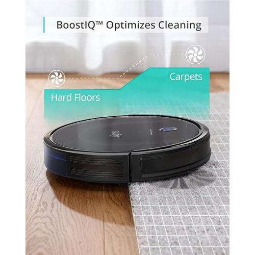  eufy BoostIQ RoboVac 11S MAX, Robot Vacuum Cleaner, Super Thin, Powerful Suction, Quiet, Self-Charging Robotic Vacuum Cleaner, Cleans Hard Floors to Medium-Pile Carpets, Black