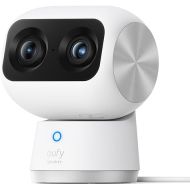 eufy Security Indoor Cam S350, Dual Cameras, 4K UHD Security Camera with 8× Zoom, 360° Camera, Baby Monitor, Pet camera, Human/Pet Detection, AI Tracking, 2.4G/5G Wi-Fi, Plug in