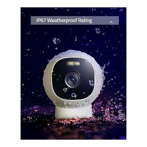  eufy Security Outdoor Cam E220, All-in-One Outdoor Security Camera with 2K Resolution, Spotlight, Color Night Vision, No Monthly Fees, Wired Camera, IP67 Weatherproof, Motion Only Alert