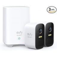 eufy Security, eufyCam 2C 2-Cam Kit, Security Camera Wireless Outdoor, Home Security System, HomeKit Compatibility, 1080p HD, IP67, Night Vision, Motion Only Alert, No Monthly Fee