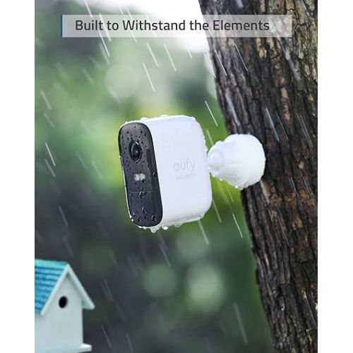  eufy Security, eufyCam 2C Pro Wireless Home Security Add-on Camera, 2K Resolution, 180-Day Battery Life, HomeKit Compatibility, IP67 Weatherproof, Night Vision, and No Monthly Fee.