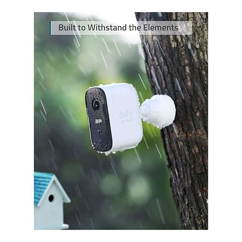  eufy Security, eufyCam 2C Pro Wireless Home Security Add-on Camera, 2K Resolution, 180-Day Battery Life, HomeKit Compatibility, IP67 Weatherproof, Night Vision, and No Monthly Fee.