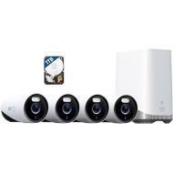 eufy Security eufyCam E330 (Professional) 4-Cam Kit, 4K Outdoor Security Camera System, 24/7 Recording, Plug-in, Wi-Fi NVR, 1TB Hard Drive Included, 10CH, Local Storage, No Monthly Fee