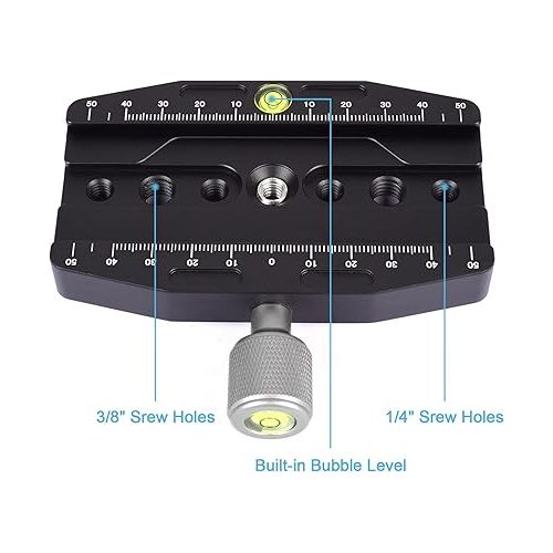  fotoconic CL-110N Quick Release Clamp Compatible with Arca Swiss QR Plate, Arca Clamp Relacement for Tripod Monopod