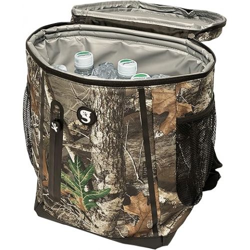  geckobrands Opticool Backpack Cooler - Holds Up to 36 Cans or 18 Bottles, 3 Pockets, Easy Access Lid