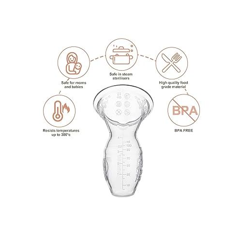  Haakaa Silicone Breastfeeding Manual Breast Pump Milk Pump 100% Food Grade Silicone BPA PVC and Phthalate Free