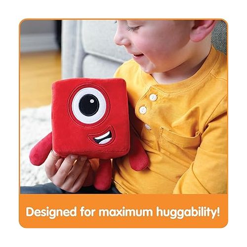  hand2mind Numberblock One Plush, Small Plush Figure Toys, Cute Plushies, Stuffed Toys, Kids Stuffies, Preschool Number Toys, Math Learning Toys, Toddler Imaginative Play, Birthday Gifts for Kids