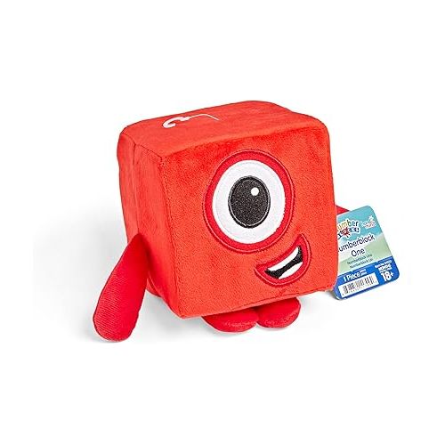  hand2mind Numberblock One Plush, Small Plush Figure Toys, Cute Plushies, Stuffed Toys, Kids Stuffies, Preschool Number Toys, Math Learning Toys, Toddler Imaginative Play, Birthday Gifts for Kids