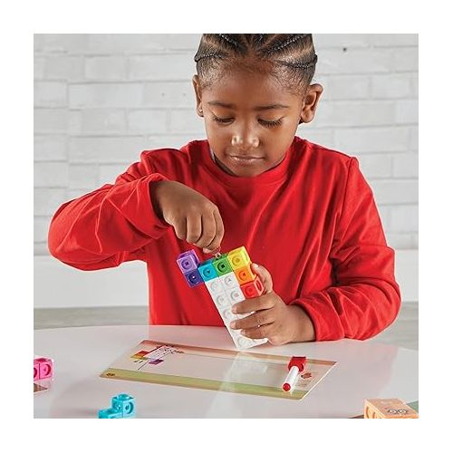  hand2mind Numberblocks MathLink Cubes 11-20 Activity Set, 30 Numberblocks Activities Linked to TV Episodes, 155 NumberBlocks MathLink Cubes, Numberblocks Toys, Math Cubes, Homeschool Supplies