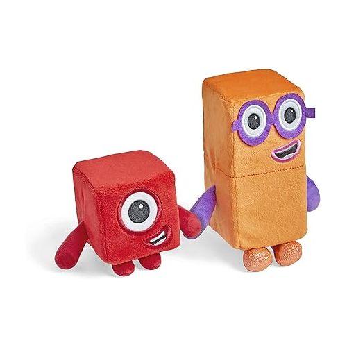  hand2mind Numberblocks One and Two Playful Pals, Small Plush Figure Toys, Cute Plushies, Stuffed Toys, Preschool Number Toys, Math Learning Toys, Toddler Imaginative Play, Birthday Gifts for Kids