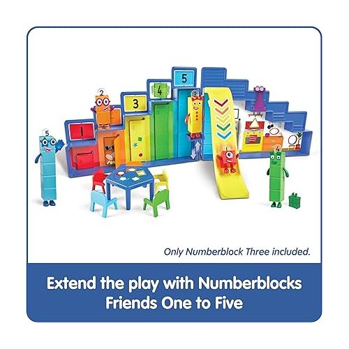  hand2mind Numberblocks Step Squad Mission Headquarters, Play Figure Playsets, Toddler Play House Toys, Action Figure Playset, Number Toys, Toy Figures, Math Toys for Kids 3-5, Birthday Gifts for Kids