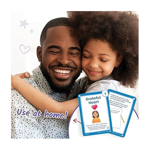  hand2mind Social Emotional Task Cards for Ages 3+, Social Emotional Learning, Play Therapy Toys for Counselors, Social Skills Activities for Kids, Conversation Starters, Emotional Regulation for Kids