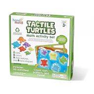 hand2mind Tactile Turtles Math Activity Set, Toddler Numbers and Counting, Math Counters for Kids, Color Sorting Toys, Sensory Turtle Game, Preschool Learning Activities, Montessori Math Materials